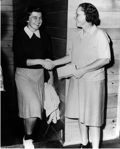 Betty Jean Rucker and Patty Berg