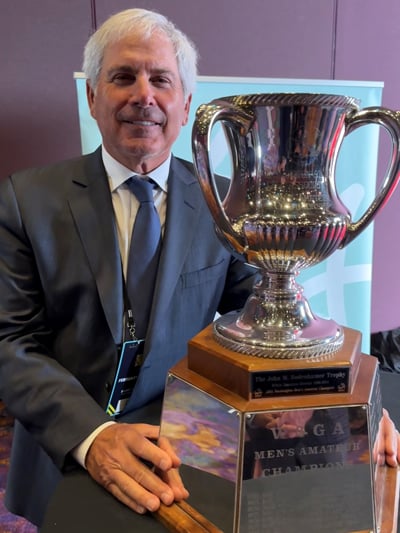 Fred Couples with the Washington Men's Amateur trophy