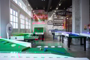 Sam invented the pub’s Duffleboard game, a table-top mix of golf and shuffleboard.