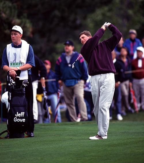Jeff Gove hits shot at Overlake Golf and Country Club