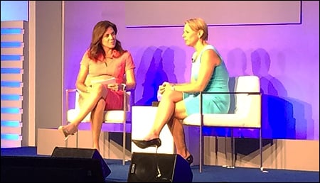 Annika Sorenstam (right) received the 2016 KPMG Inspire Greatness Award at this year's KPMG Women's Leadership Summit. Sorenstam was also one of the Summit's keynote speakers. 