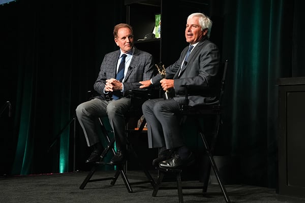 Fred Couples and Jim Nantz