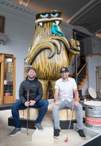 Brothers Sam (left) and Andy Largent, co-owners of the Flatstick Pub phenomenon, found what they liked and ran with it. 