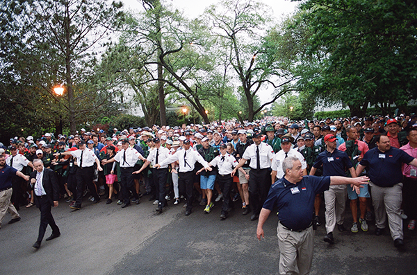 Masters Security Holding Back Patrons