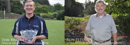 Brandes Wins Senior Men's Amateur; Petersen Takes Super Senior Men's Amateur