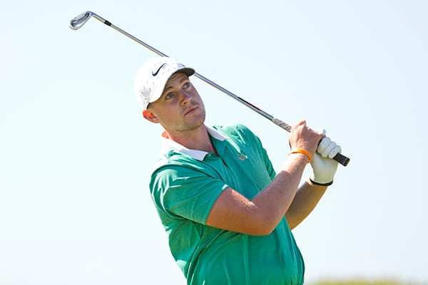 Spencer Tibbits during the round of 32 at the U.S. Amateur (copyright USGA/Steven Gibbons)