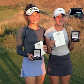 Emersyn Walker (left) and Anastacia Johnson