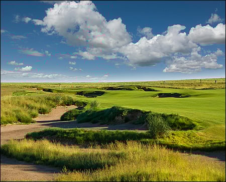 The par-5 15th hole at Wine Valley (Photo courtesy Wine Valley Golf Club).