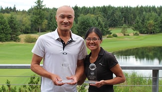 Sai Lu (left) and Ping Song.