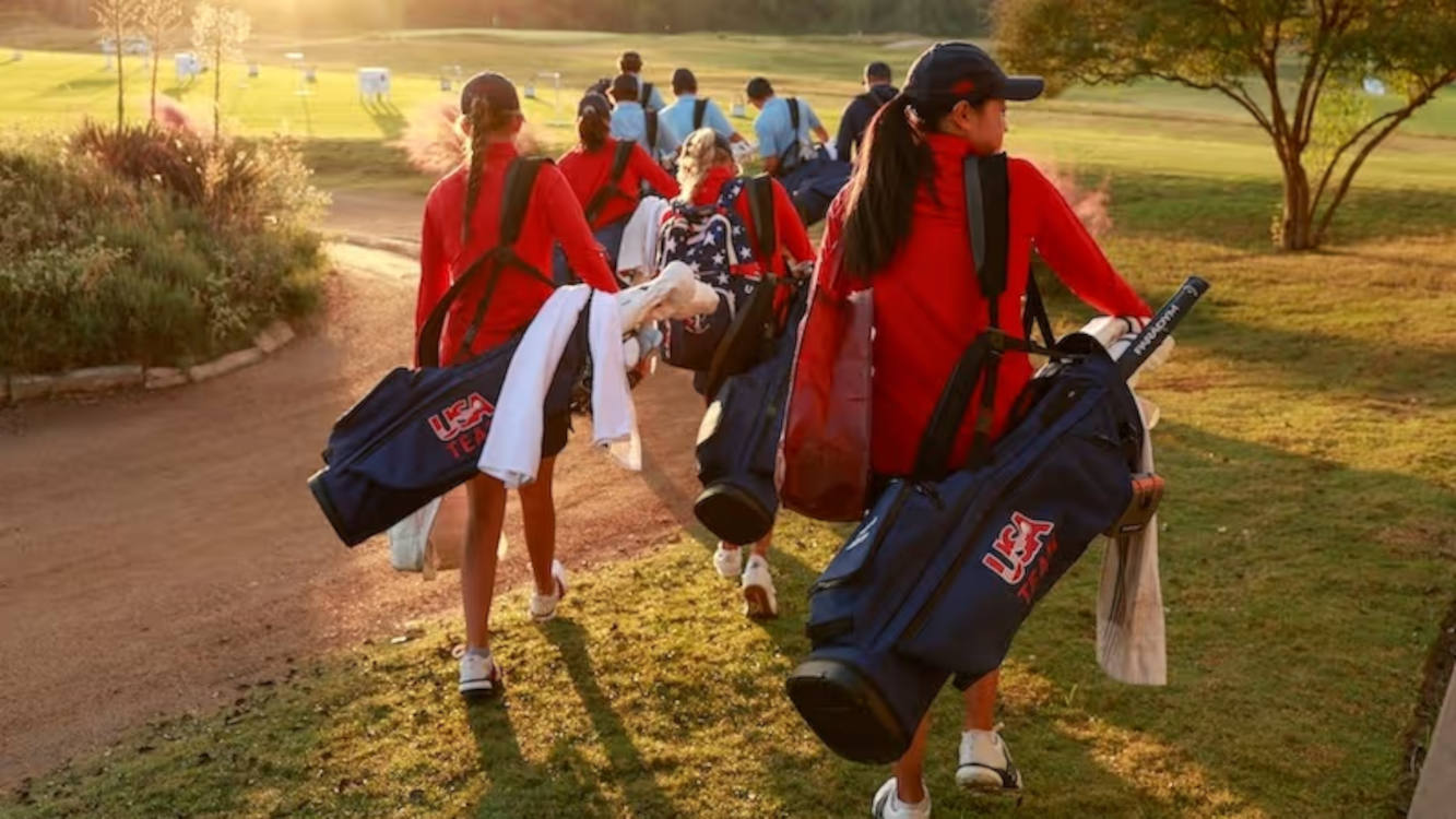 The inaugural USNDP Team USA includes two-time WA Golf Women’s Amateur champion Angela Zhang (back of the group)