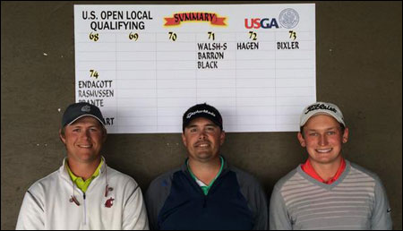 Three Co-Medal in U.S. Open Local Qualifying at Wine Valley Golf Club