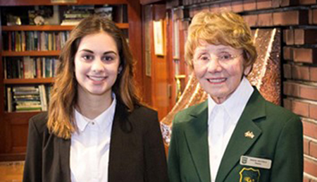 Angela Bowers first female Evans Caddie Scholar from Victoria GC