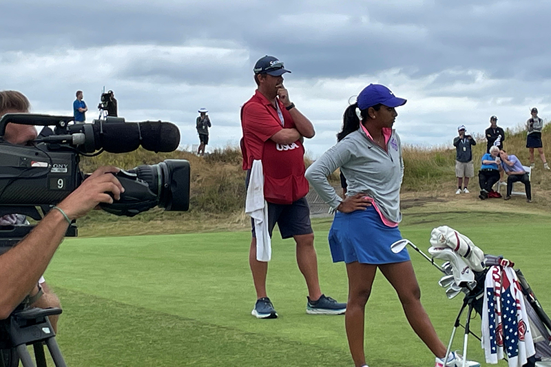 Rising star Ganne had a Putnam on her bag at U.S. Women’s Amateur