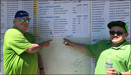 Cole Buchanan makes first ace of the state's Special Olympics program