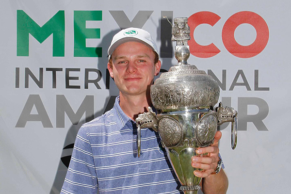 R.J. Manke with trophy