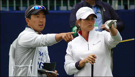 Chambers Bay's Ryan Young Caddies in KPMG Women's PGA Championship