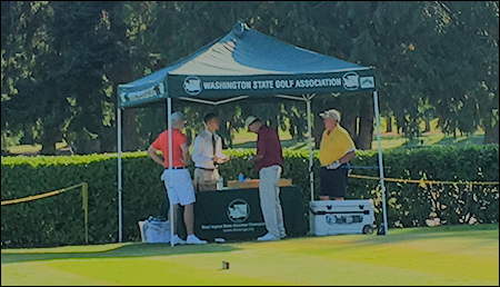 Karns making strong bid to repeat at WSGA Senior Men's Amateur; Kubisa out in front at Super Senior