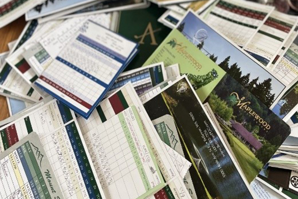 Beginner’s Luck – No. 12 Scorecards – or, ‘Gee, that’s a lot of numbers, and I don’t mean my score’