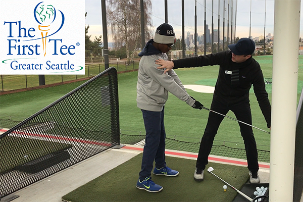 Winter youth golf clinics with The First Tee of Greater Seattle