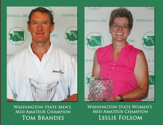 Brandes Claims Washington State Men’s Mid-Amateur Championship; Folsom Pulls Away to Win Women’s Mid-Amateur Championship