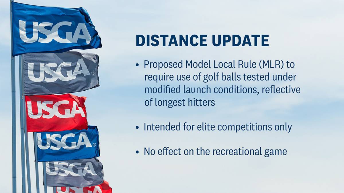 The USGA And The R&A Announce Proposal To Introduce Model Local Rule Option For Golf Balls Used In Elite Competitions