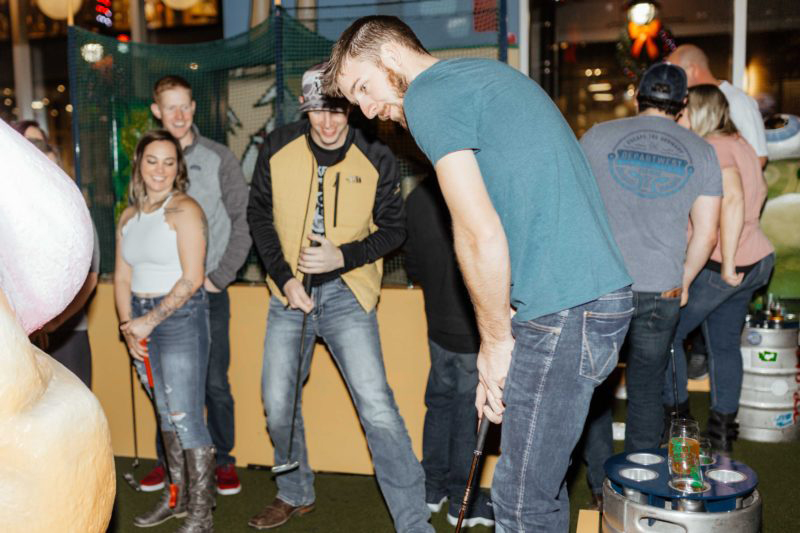FREE round of Mini Golf and unlimited Duffleboard at Flatstick Pub