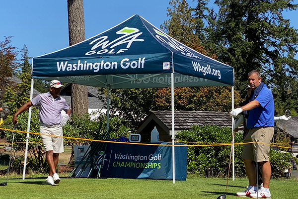 Hanson and Jonson share first-round lead at Men's Mid-Amateur