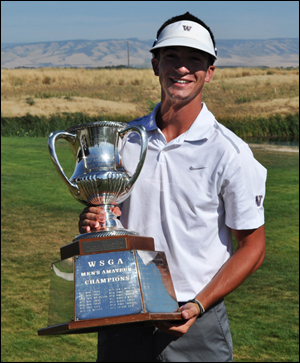 Tyler Salsbury, winner of the 88th Washington State Men's Amateur Championship