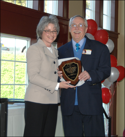 Johnston received the Outstanding Teacher award from the College of Agriculture, one of many awards. 