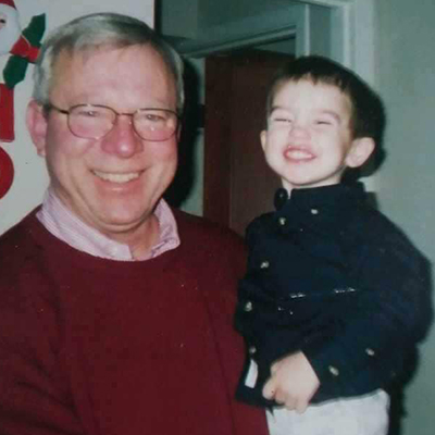 Ron Stull with his grandson