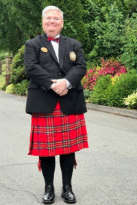 Marcus King, general manager at Overlake, served as the official greeter for all contestants at the 2019 SWGA City Championship. The theme for this year was "Overlake Highlands."