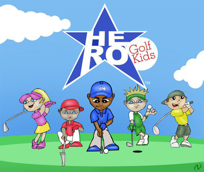 Durel Billy's junior golf cartoon characters